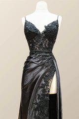 Wine Red Appliques Mermaid Long Formal Dress