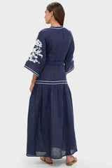 Navy Swan Dress